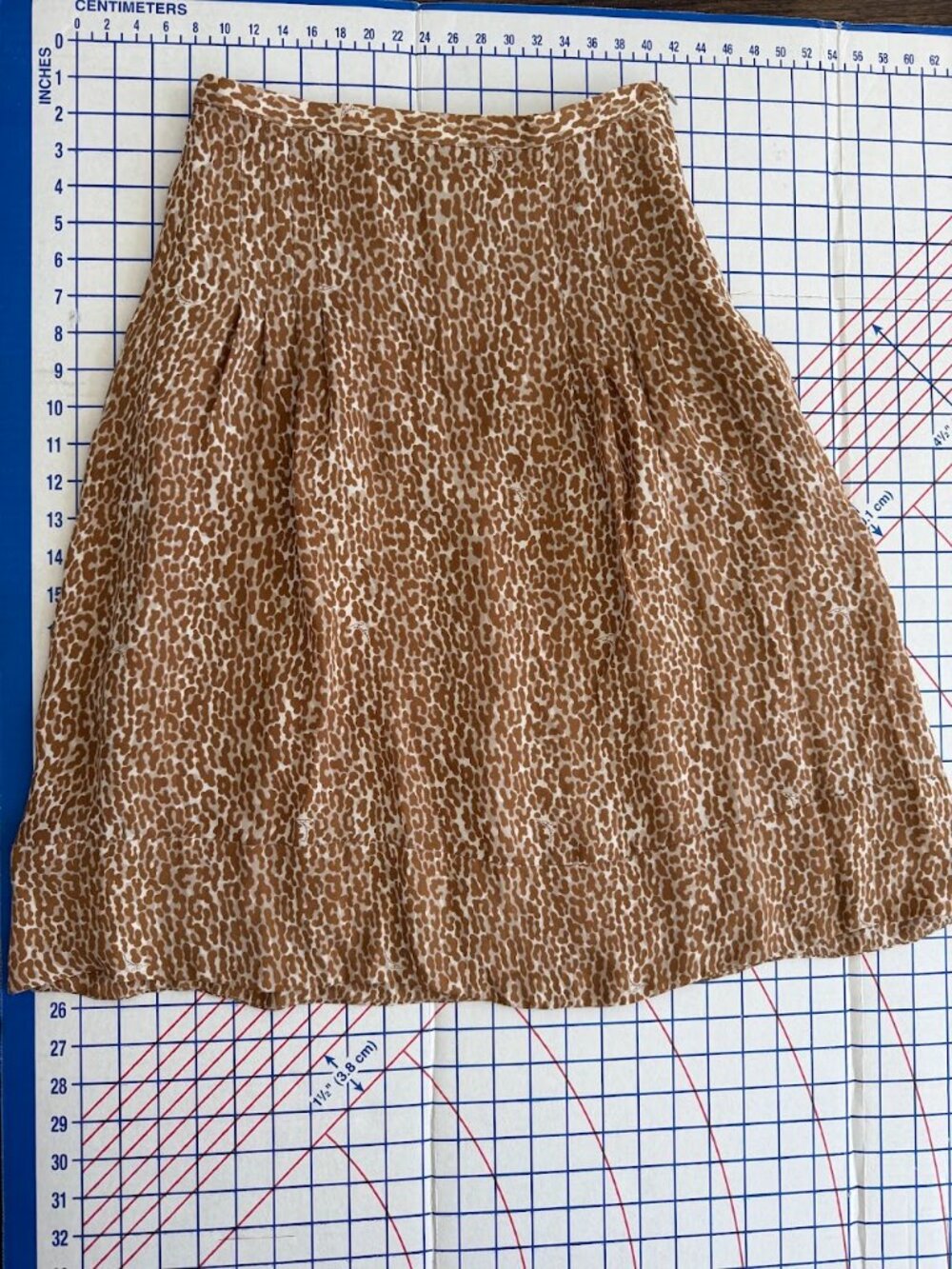 Burberry Silk Leopard-print Skirt
